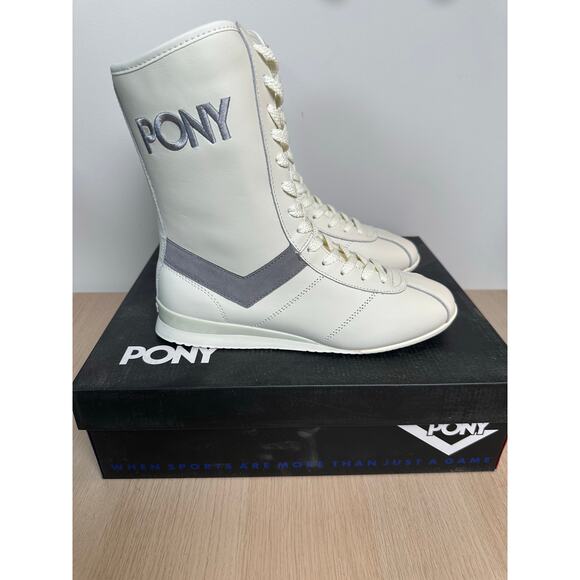 Pony KO-80 High Vintage Metallic Sneaker - Size US 9 W - NEW - Picture 1 of 8